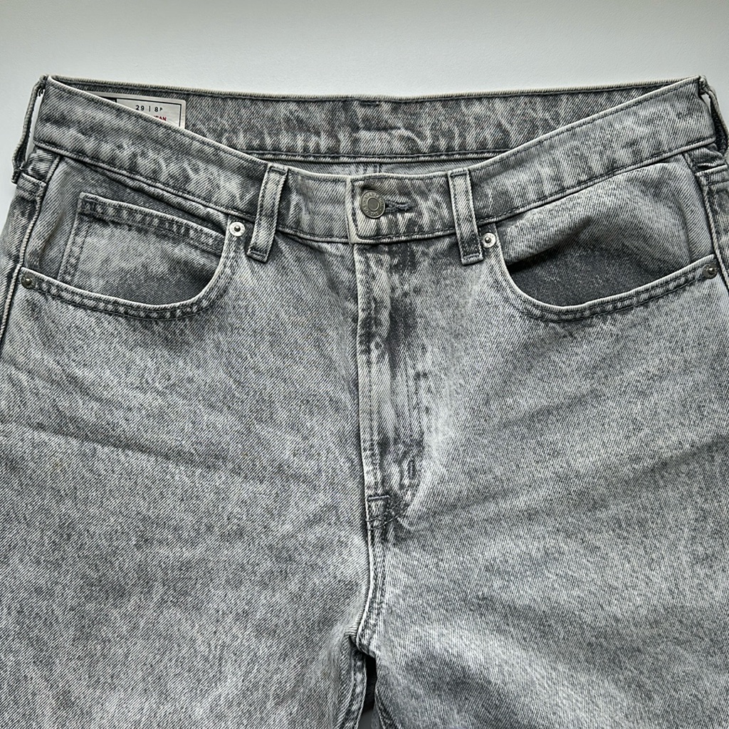 Gap Light Gray Wash Wide Leg Jeans